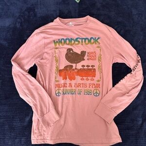 Woodstock Pink Long Sleeve Shirt